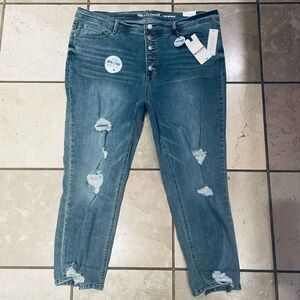 NWT Angels 20 Stretch Tummy Tech Slimming Curve Plus Size super stretchy Jeans